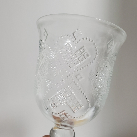 NIB vintage Avon 1978 Heart & Diamond Fostoria Loving Cup scented Candle holder - Picture 13 of 14